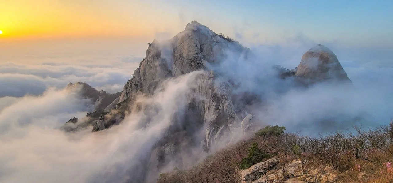 북한산 우이동 입구 단풍 사진