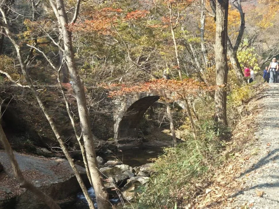 조계산 선암사 입구 단풍 사진, 물들기 시작, 선암사 · 승선교 길