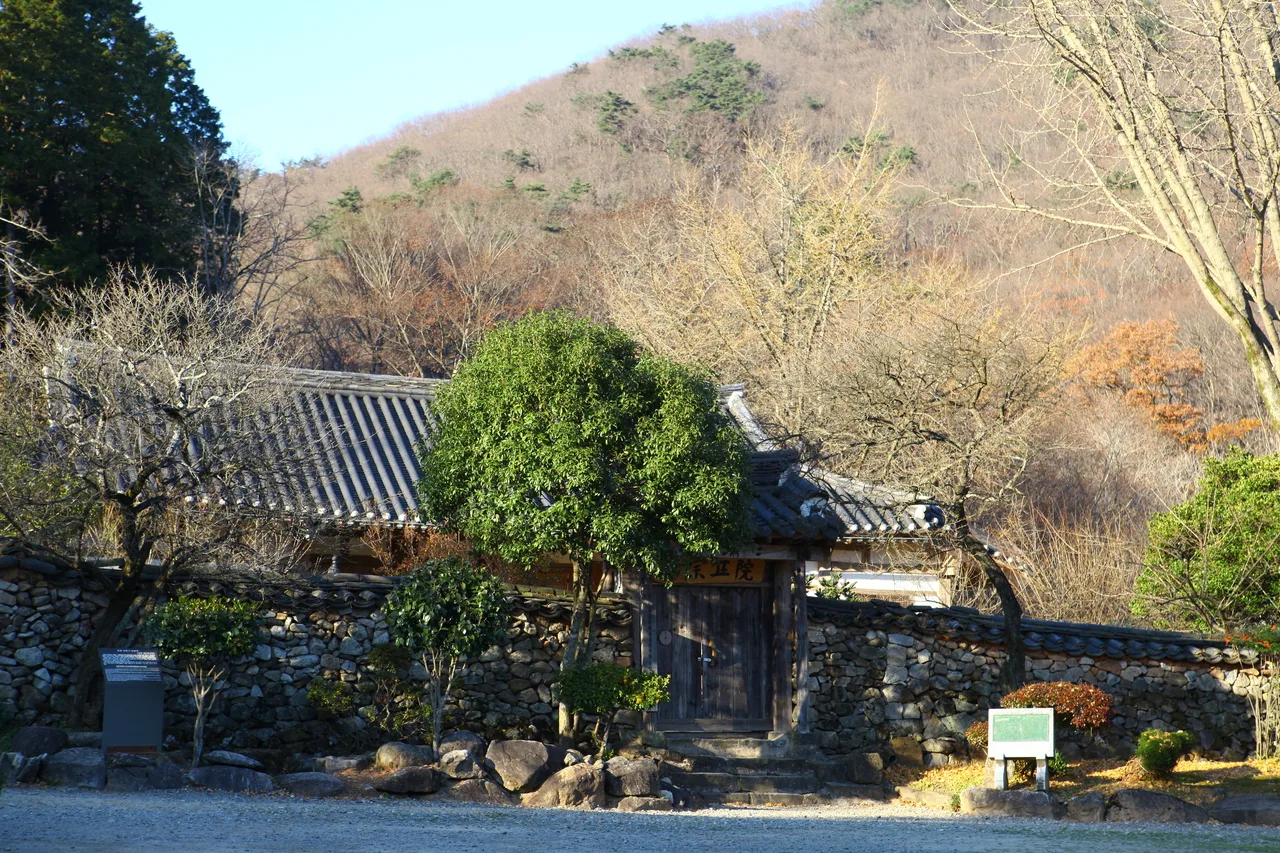조계산 선암사 입구 단풍 사진, 낙엽 많음