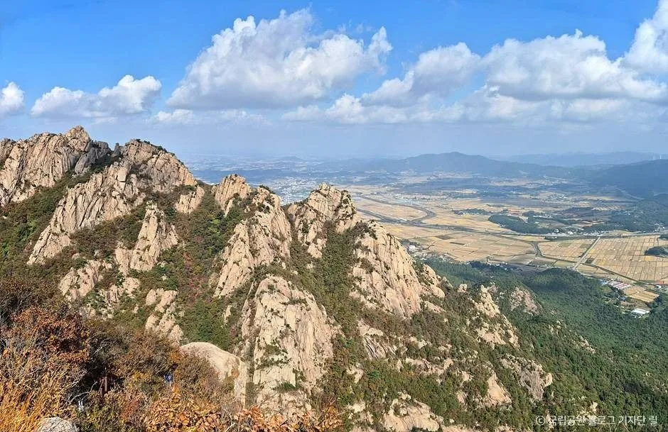 월출산 천황사 입구 단풍 사진, 물들기 시작